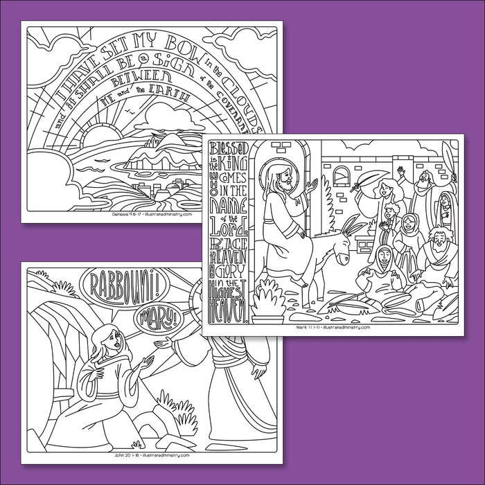 Bible Story Coloring Pages: Spring 2024