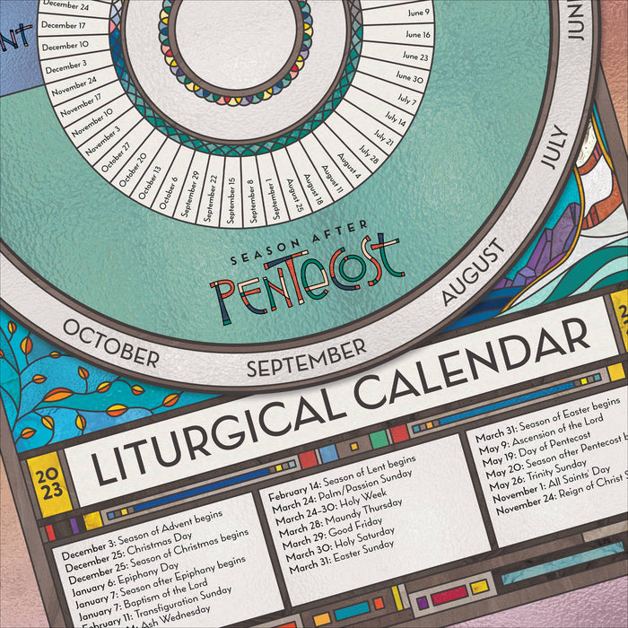 Liturgical Calendar Poster Print (2023–2024)