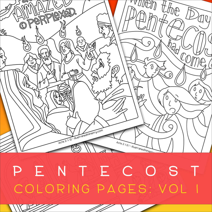 Pentecost Coloring Pages: Volume 1