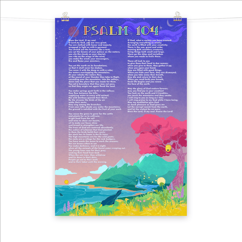 Psalm 104 Poster Print