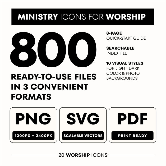 Ministry Icons for Worship