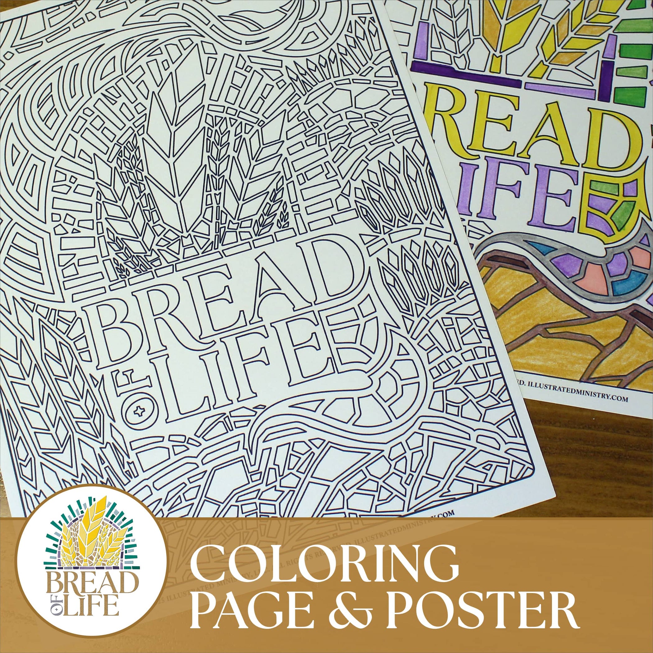 Bread of Life Coloring Page & Poster — Illustrated Ministry