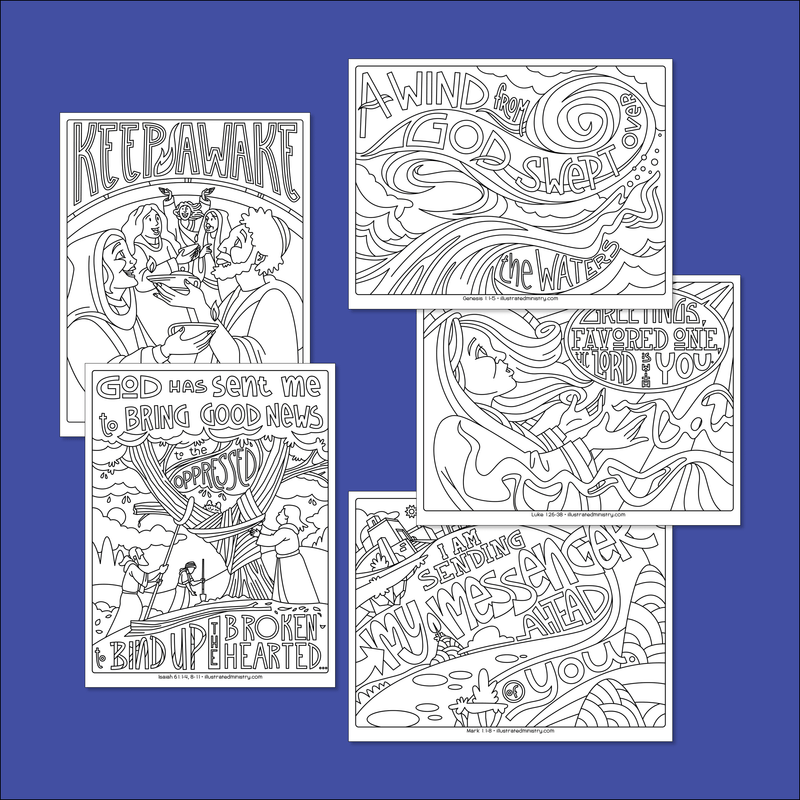Bible Story Coloring Pages: Winter 2023–2024 (Year B)