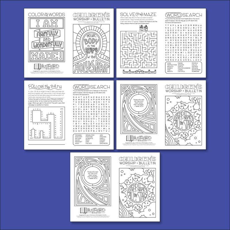 Illustrated Worship Children's Bundle: Winter 2023–2024