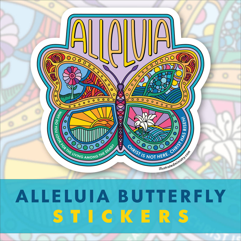 Alleluia Butterfly Stickers