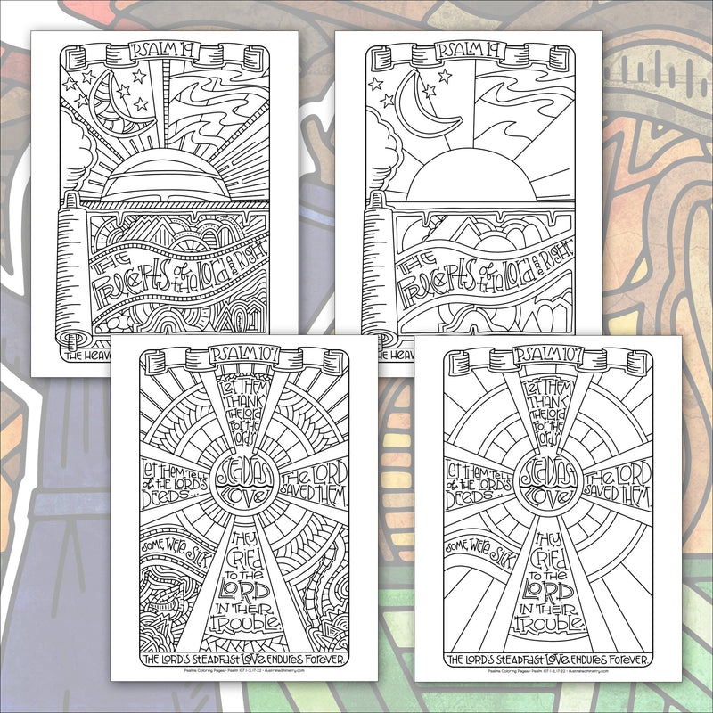 Psalms Coloring Pages