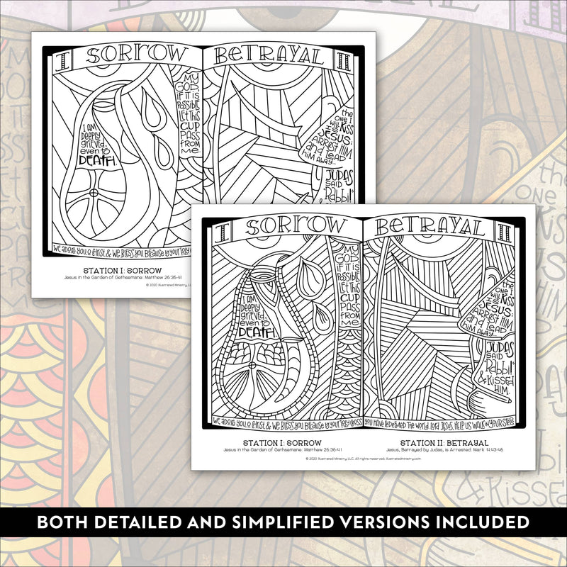 Stations of the Cross Coloring Pages