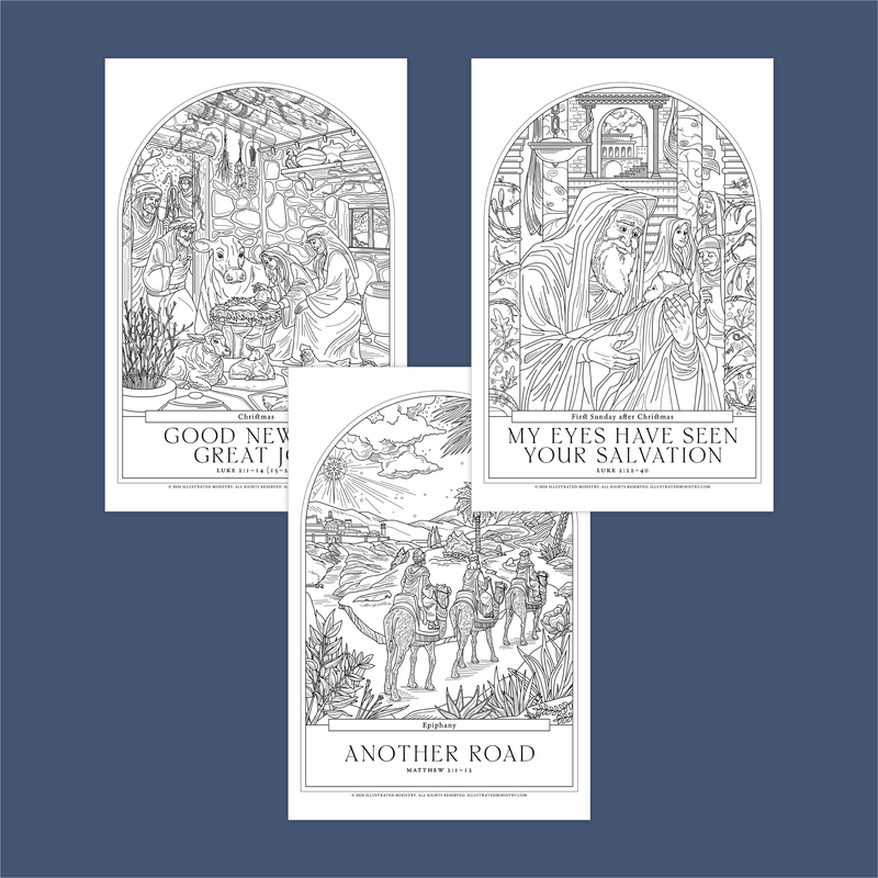 A Thrill of Hope Coloring Posters