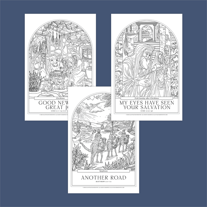 A Thrill of Hope Coloring Posters