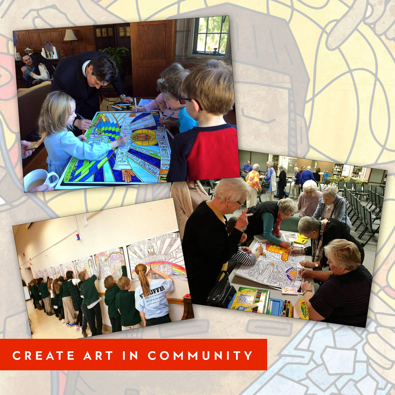 Stations of the Cross Coloring Posters