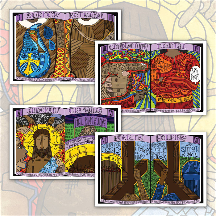 Stations of the Cross Coloring Posters