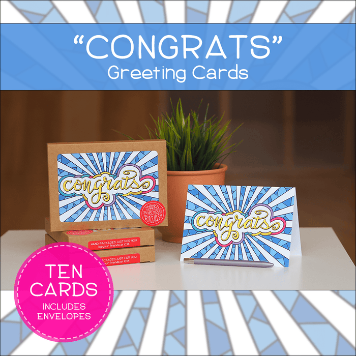 "Congrats" Greeting Cards