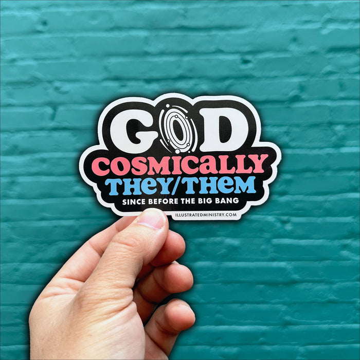 "God: Cosmically They/Them" Stickers