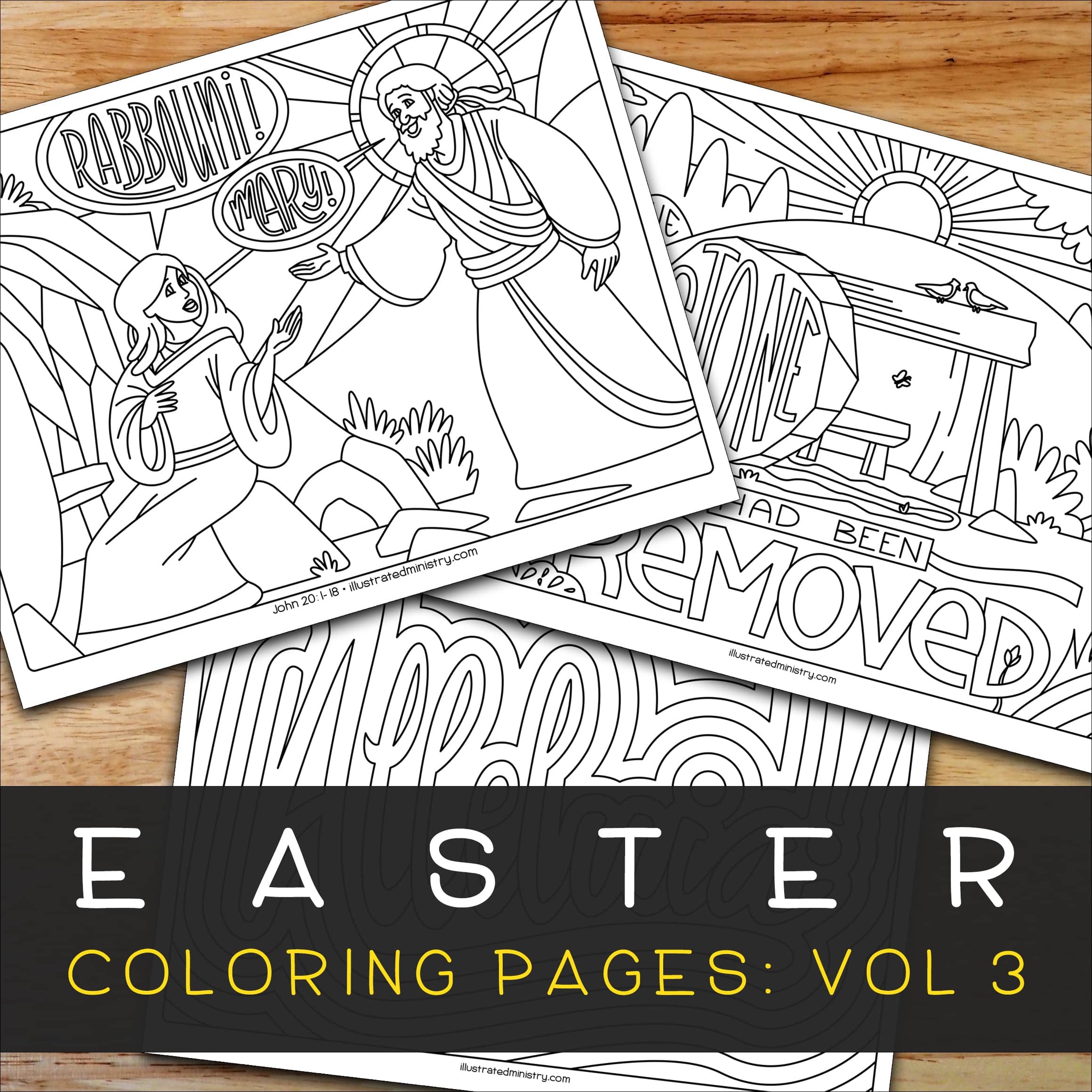 Easter Coloring Pages: Volume 3 — Illustrated Ministry