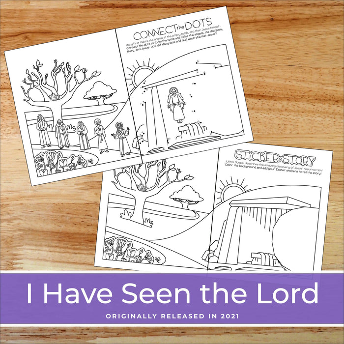 Illustrated Easter Children's Worship Bulletin