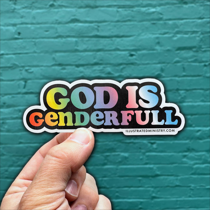 "God is Genderfull" Stickers