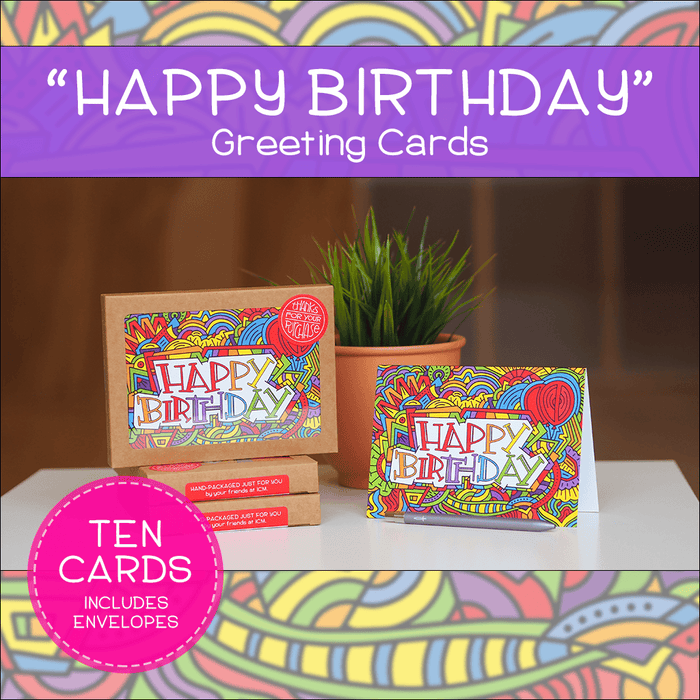 "Happy Birthday" Greeting Cards