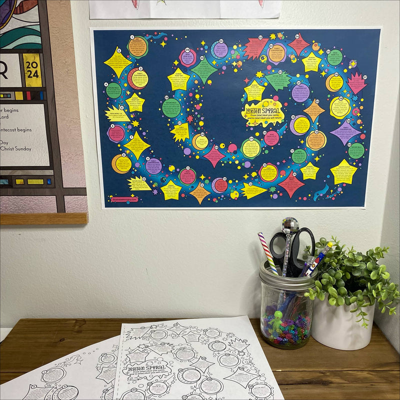 Illustrated Lenten Spiral