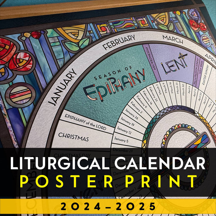 Liturgical Calendar Poster Print (2024–2025)