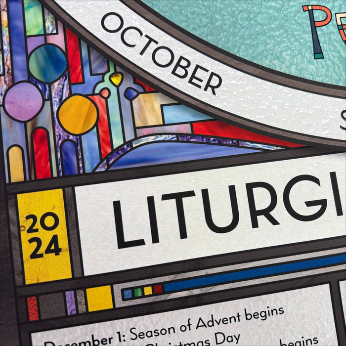 Liturgical Calendar Poster Print (2024–2025)