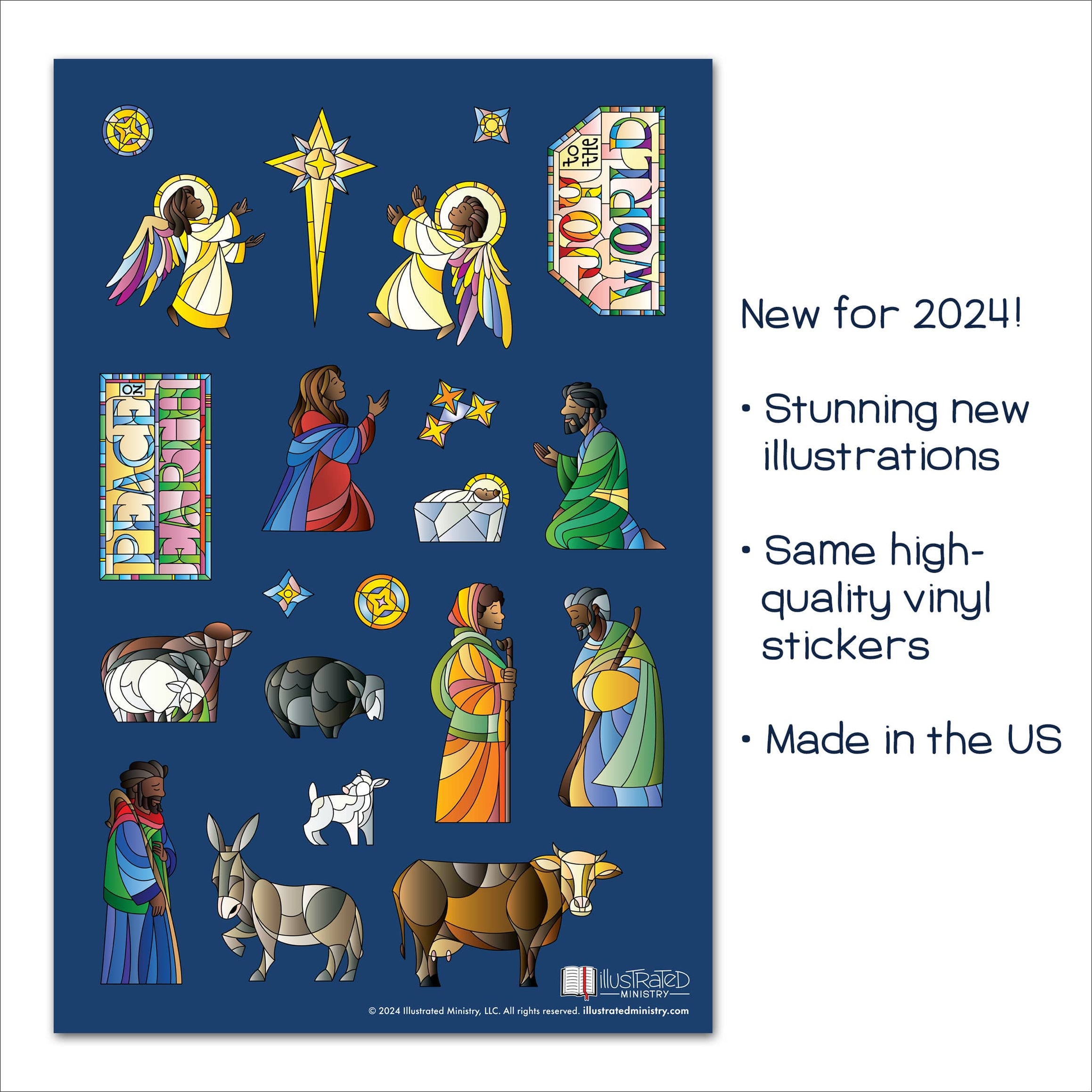 Ativity Sticker Nativity Sticker Sheets — Illustrated Ministry