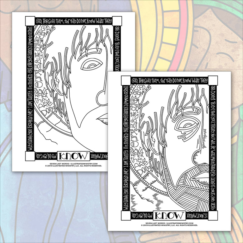 Seven Last Words Coloring Pages