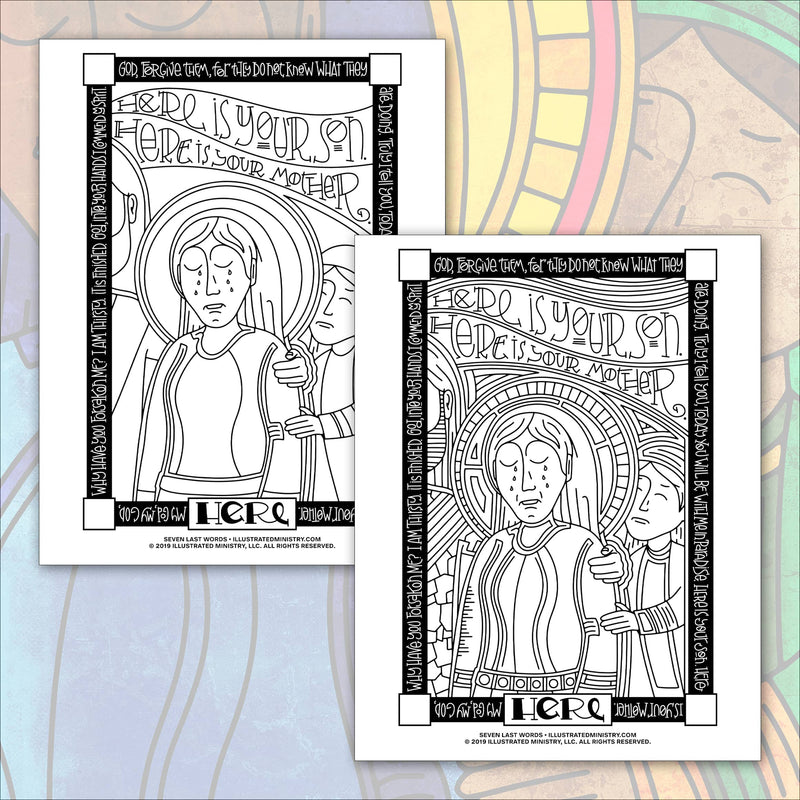 Seven Last Words Coloring Pages