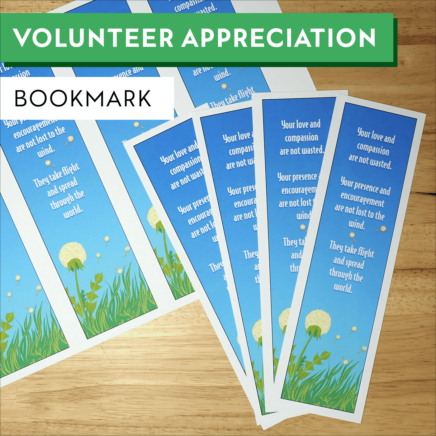 Volunteer Appreciation Bookmark — Illustrated Ministry