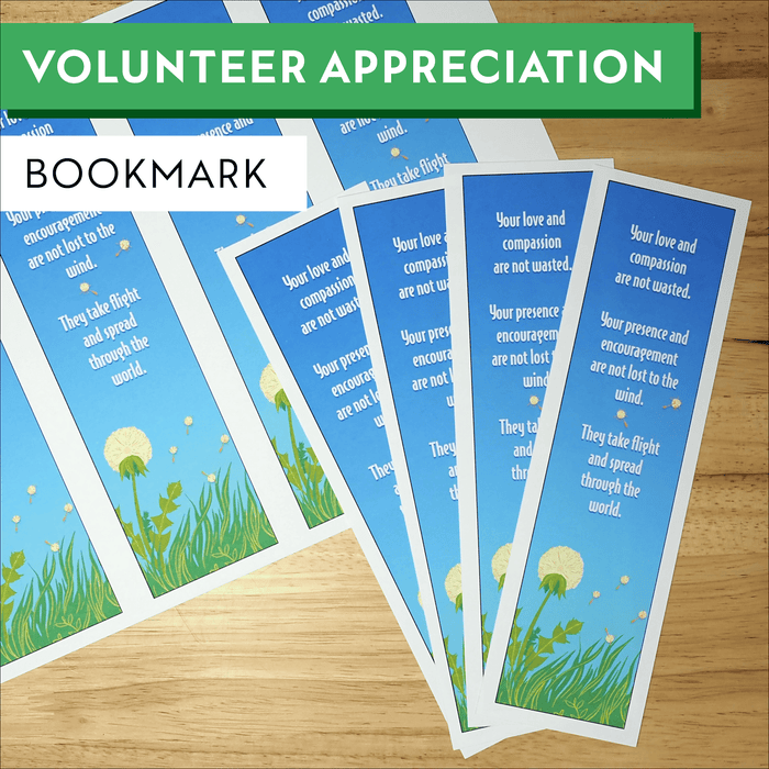 Volunteer Appreciation Bookmark