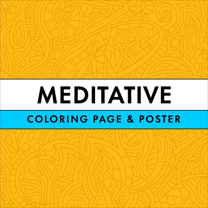 Meditative Coloring Page & Poster