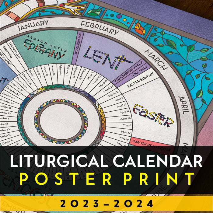 Liturgical Calendar Poster Print (2023–2024)