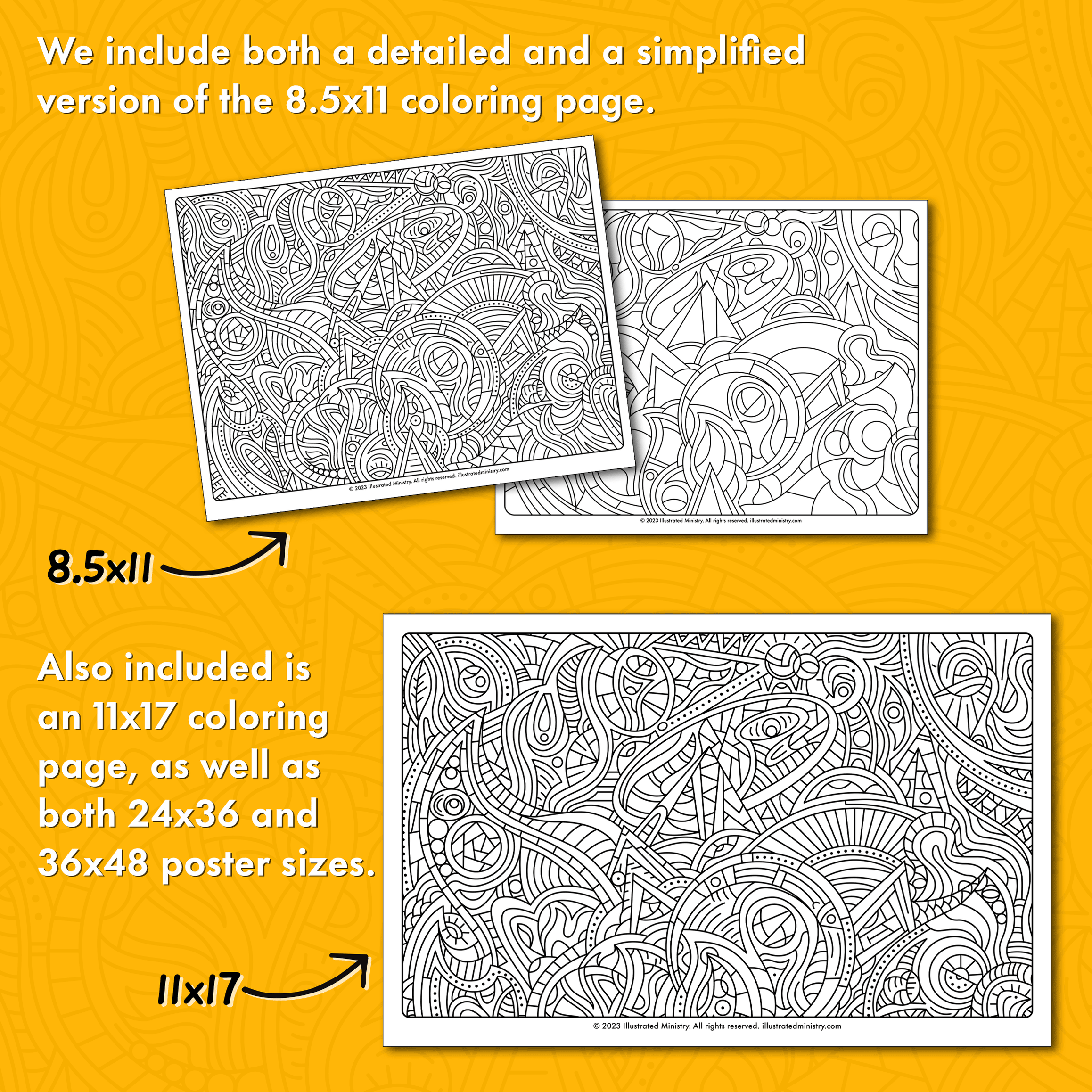 Meditative Coloring Page & Poster — Illustrated Ministry