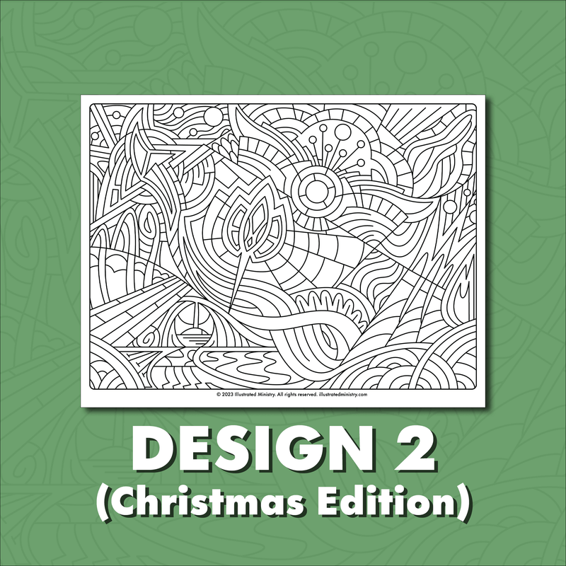 Meditative Coloring Page & Poster