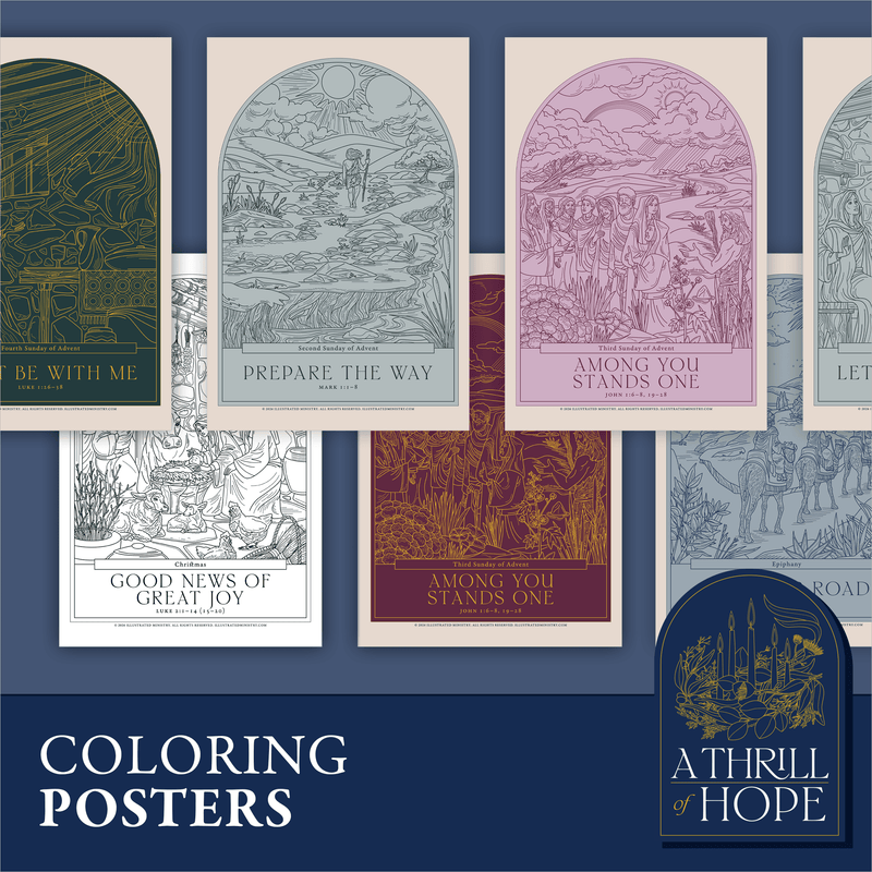 A Thrill of Hope Coloring Posters