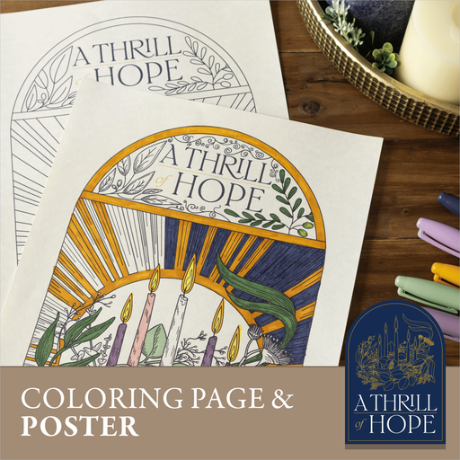 A Thrill of Hope Coloring Page And Poster — main product image