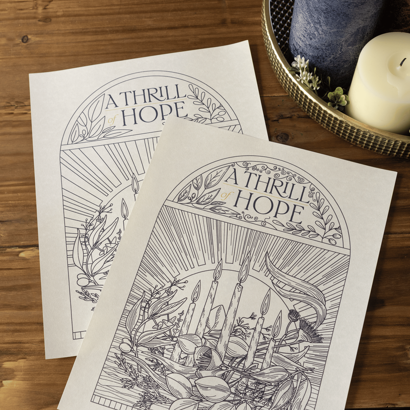 A Thrill of Hope Coloring Page And Poster — product photo 2