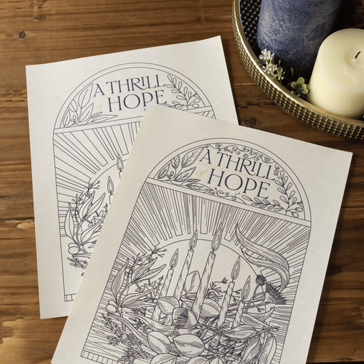 A Thrill of Hope Coloring Page And Poster — product photo 2