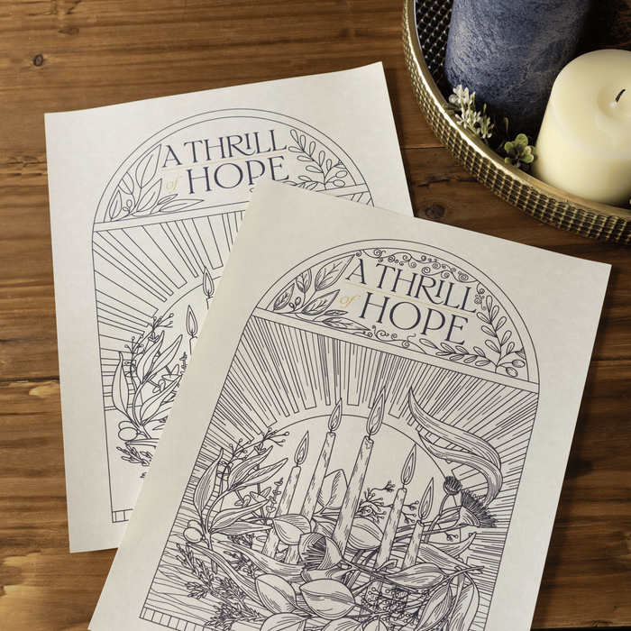 A Thrill of Hope Coloring Page And Poster — product photo 2