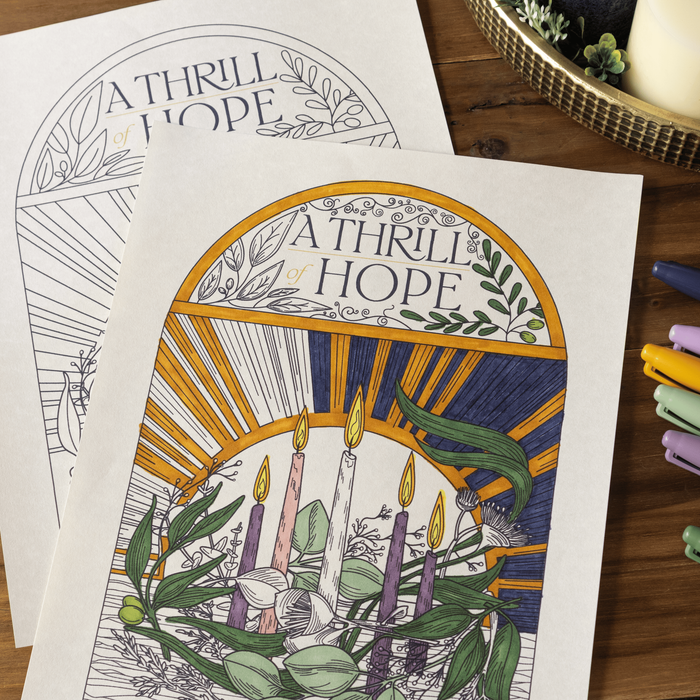 A Thrill of Hope Coloring Page And Poster — product photo 3
