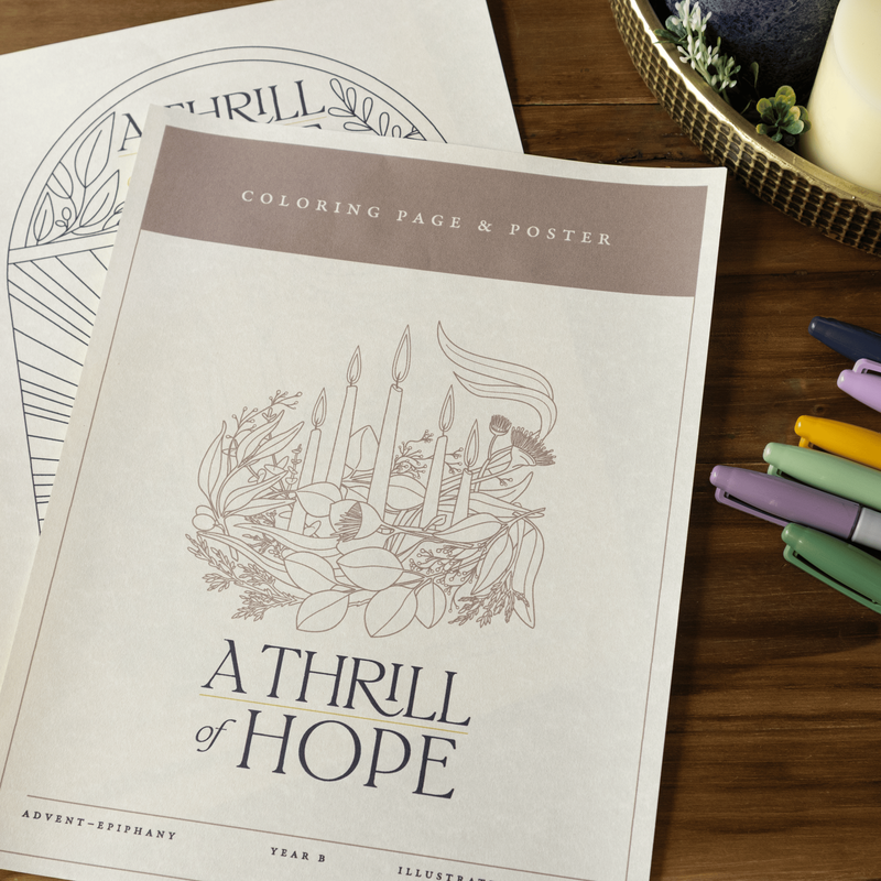 A Thrill of Hope Coloring Page And Poster — product photo 4