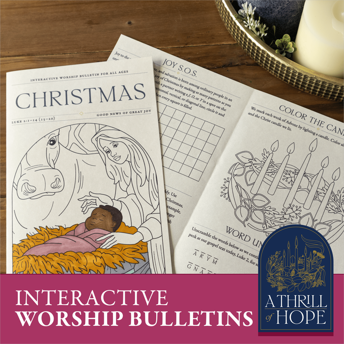 A Thrill of Hope Interactive Worship Bulletins — main product image