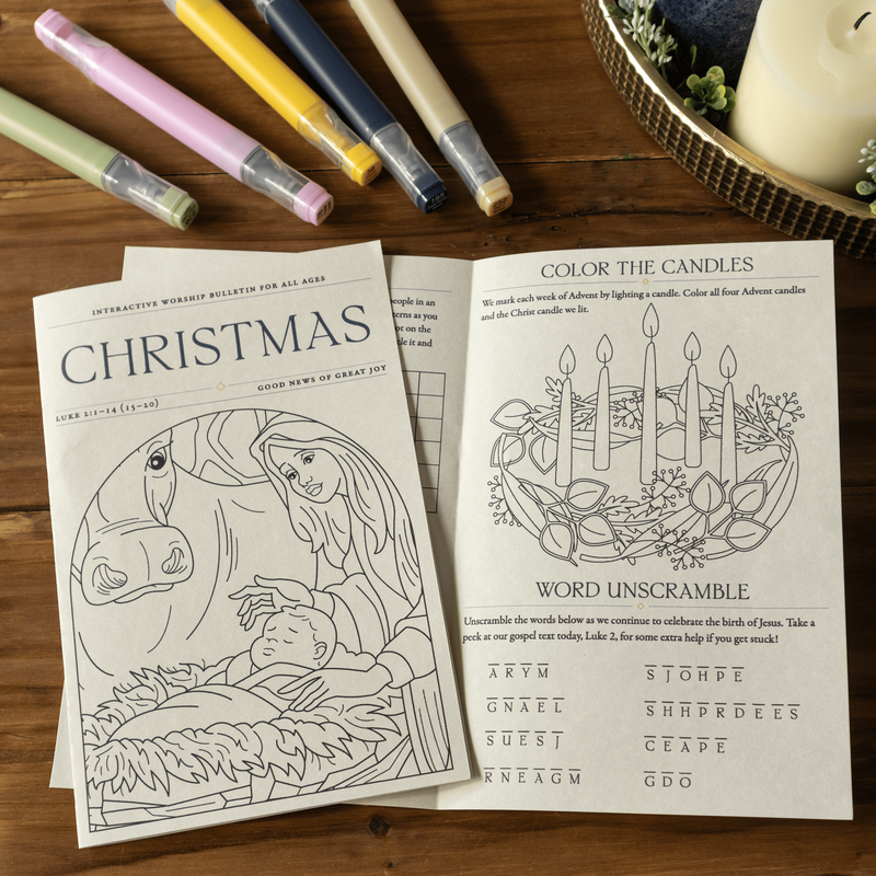 A Thrill of Hope Interactive Worship Bulletins — product photo 2
