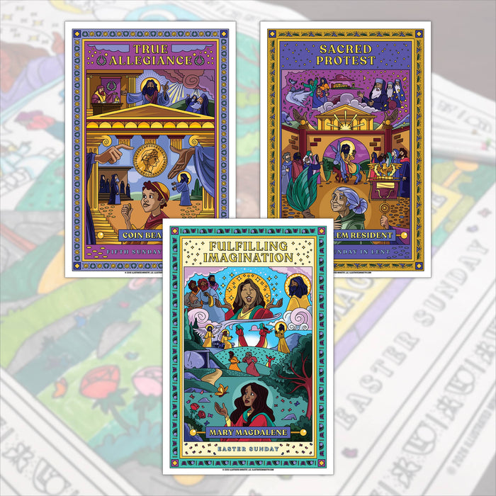 The Work of Imagination Character Coloring Posters