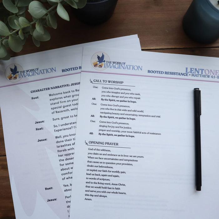 The Work of Imagination Worship Liturgy