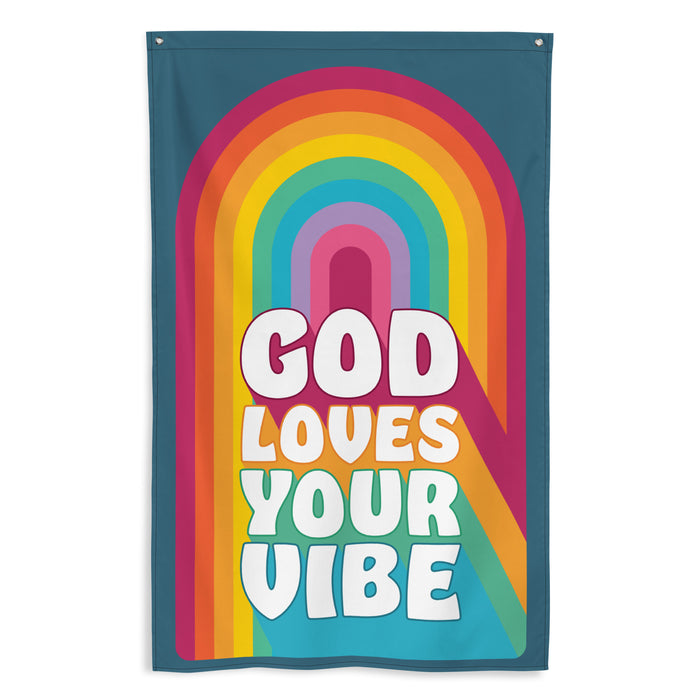 "God Loves Your Vibe" Flag