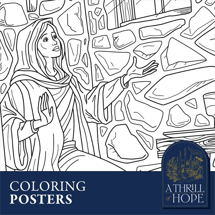 A Thrill of Hope Coloring Posters