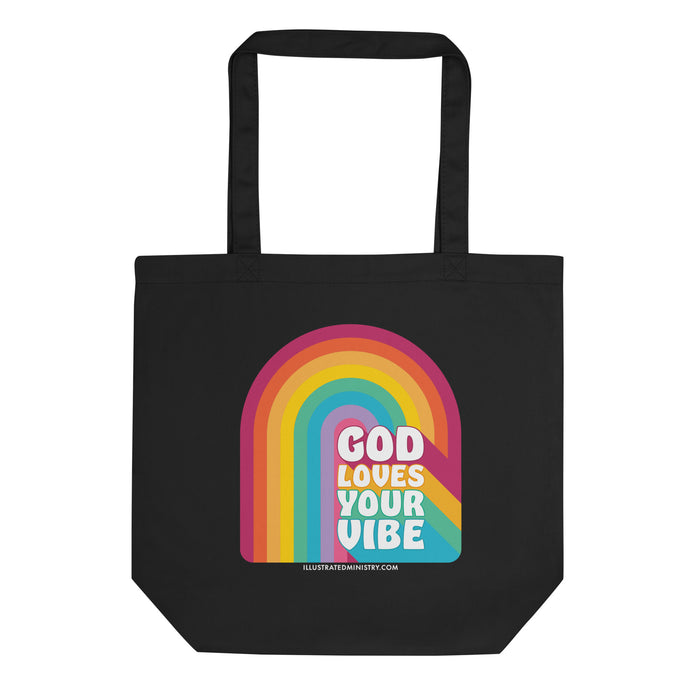 "God Loves Your Vibe" Tote Bag