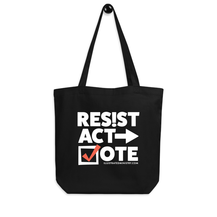 "Resist. Act. Vote." Tote Bag