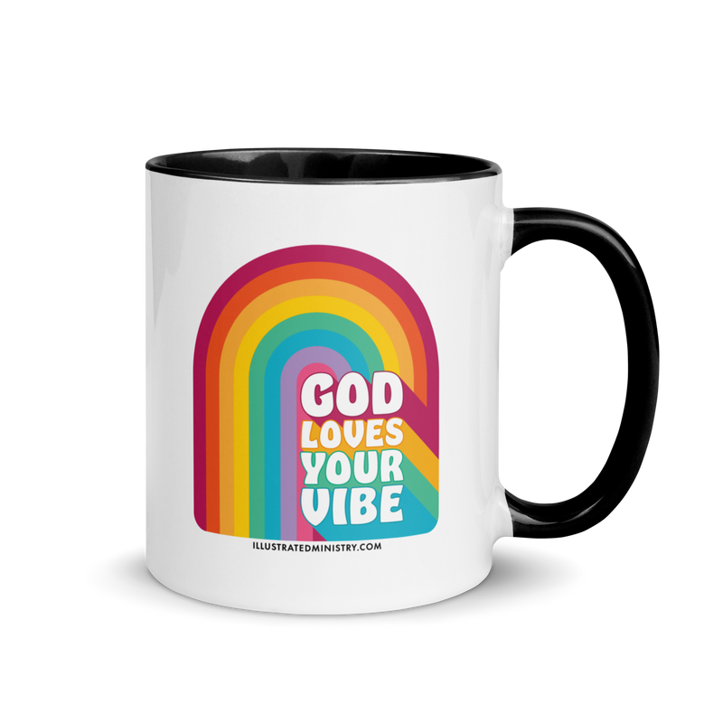 "God Loves Your Vibe" Mug