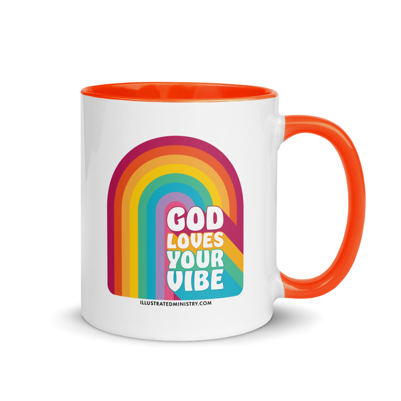 "God Loves Your Vibe" Mug